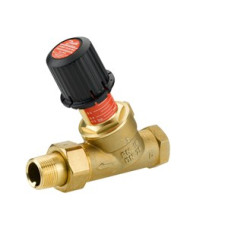 003L6023 AVDO 20 L Straight, Inlet female DN20, Outlet male (with union) DN20, 0.05-0.5 bar By Pass Valve