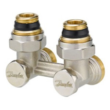 003L0222 RLV-KS DN15 Compact return valve, ½" Radiator connection, Corner