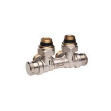013G7872 RLV-KDV DN15 Dynamic compact return valve, ¾" Radiator connection, Right corner