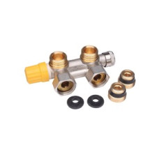 013G4741 VHS DN15 Thermostatic compact return valve, ½" Radiator connection, Corner