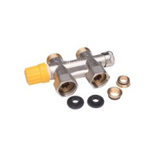 013G4744 VHS DN15 Thermostatic compact return valve, ¾" Radiator connection, Straight