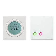 087N7934 TP 5001 B RF+RX1-S radio frequency programmable room thermostat with LCD display,
5-35°C, Battery powered, Voltage independent control, RX1-S Single
set including zone receiver