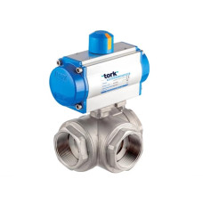 PAV 904.15 DA 1/2” Stainless Steel Double Acting Pneumatic Actuated Ball Valve