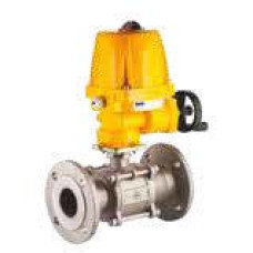 EAV 905.100 AC DN100 2-Way Electric Actuated 3-Piece Flanged Stainless Steel Ball Valve 220V AC - Imported (PN40)