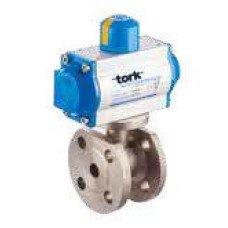 PAV 909F.100 DA DN100 Double Acting Pneumatic Actuated Double Flanged Monoblock Stainless Steel Ball Valves (AISI 316)