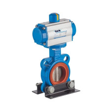PAV 806.100 DA DN100 Pneumatic Actuated Viton Sealed Butterfly Valve PAV 806.100 DA DN100 Pneumatic Actuated Viton Sealed Butterfly Valve