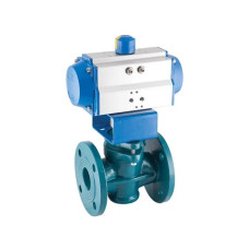PAV 915.50 DA DN50 Pneumatic Actuated Flanged Plug Ball Valve PAV 915.50 DA DN50 Pneumatic Actuated Flanged Plug Ball Valve