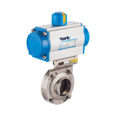 PAV 813.125 DA DN125 Pneumatic Actuated Hygienic Butterfly Valve (For Food Industry) PAV 813.125 DA DN125 Pneumatic Actuated Hygienic Butterfly Valve (For Food Industry)