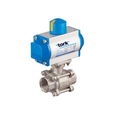PAV 903.15 DA 1/2” 2 Way Double Acting Stainless Pneumatic Actuated Ball Valves